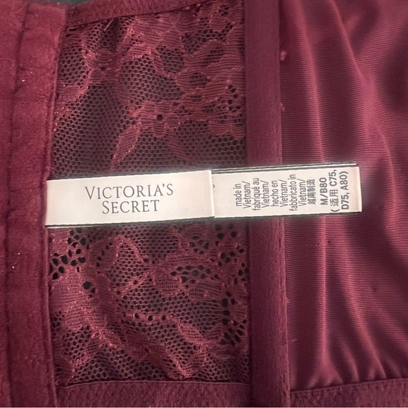 Victoria’s Secret Dream Angels Unlined Lace-Up Corset Top in Kir Peony Size M - Picture 3 of 3